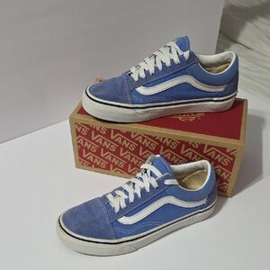 Vans Classic Blue and White Sneakers